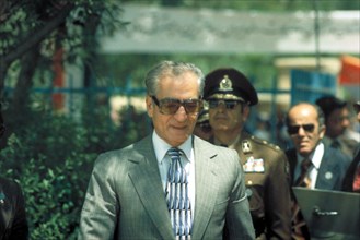 Mohammed Reza Shah Pahlavi en visite officielle