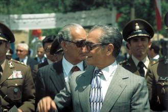 Mohammed Reza Shah Pahlavi en visite officielle