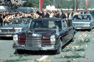 Mohammed Reza Shah Pahlavi en visite officielle