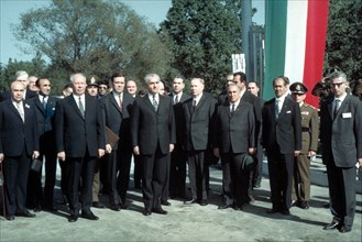 Mohammed Reza Shah Pahlavi en visite officielle