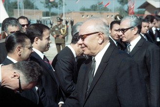 Mohammed Reza Shah Pahlavi en visite officielle