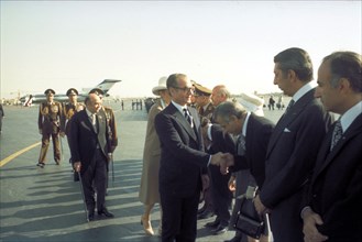 Mohammed Reza Shah Pahlavi en visite officielle