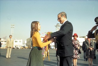 Mohammed Reza Shah Pahlavi en visite officielle