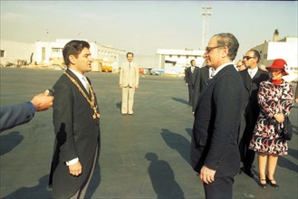 Mohammed Reza Shah Pahlavi en visite officielle