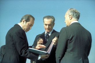 Mohammed Reza Shah Pahlavi en visite officielle