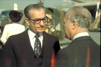 Mohammed Reza Shah Pahlavi en visite officielle