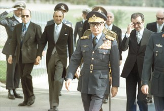 Mohammed Reza Shah Pahlavi en visite officielle