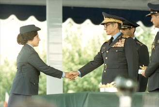 Mohammed Reza Shah Pahlavi en visite officielle