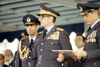 Mohammed Reza Shah Pahlavi en visite officielle