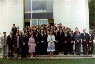 Farah Pahlavi et ses collaborateurs