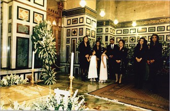 Pahlavi family: in Cairo for the aniversary of the Shah's death. July 2000.