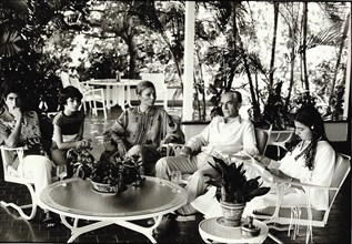 Mohammed Reza Shah Pahlavi et sa famille en exil à Panama, Noel 1979