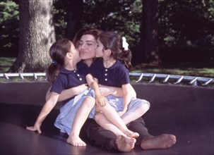 Leila Pahlavi et ses nièces Noor et Iman
