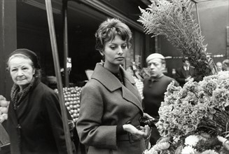 Sophia Loren, à Paris (15 novembre 1958)