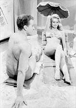 Brigitte Bardot et Roger Dumas sur le tournage de "La mariée est trop belle"
