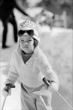 Caroline de Monaco enfant à Gstaadt (1961)