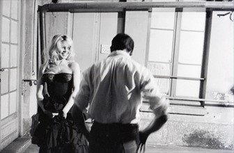 Brigitte Bardot during a flamenco lesson