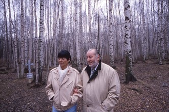 Bernard et Annabel Buffet, ballade en forêt