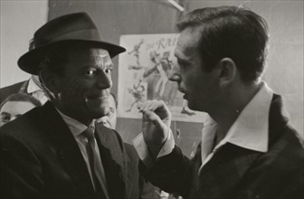 Yves Montand et Eddie Constantine (1958)