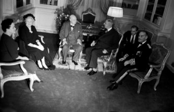 Sir Winston Churchill et Charles de Gaulle (23 octobre 1960)