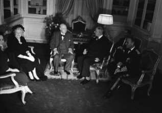 Sir Winston Churchill et Charles de Gaulle (23 octobre 1960)