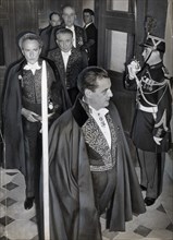 Cocteau reçu à l'Académie Française, 1955