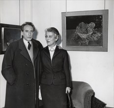 Cocteau congratulating Nora Auric, 1953