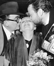 Piaf entre Marcel Achard et Orson Welles, Paris, 1951
