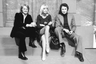 Claude François,Dany Saval and Michel Drucker