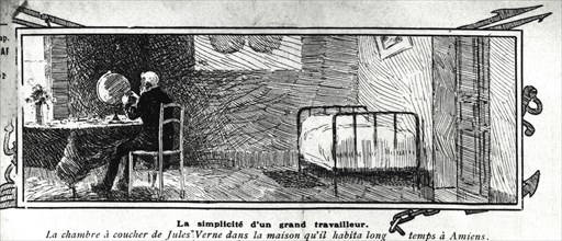 Chambre à coucher de Jules Verne