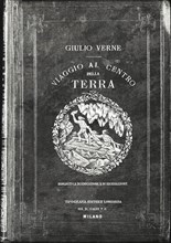 Verne, "Journey to the Center of the Earth" - Book cover