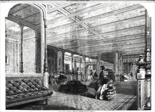 Illustration for the great hall of the "Great Eastern"