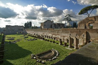 View over the Hippodrome of Domitian, Rome, Italy