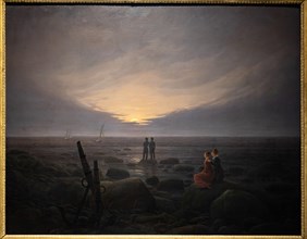 Caspar David Friedrich, "Moon rising over the sea"