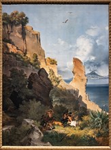 Lancelot Théodore Turpin de Crissé: "Landscape with hunt of centaurs"