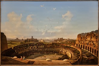 Ippolito Caffi: "Interior view of the Colosseum "
