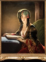 Caffi, Portrait d'une jeune femme orientale : Fatima d'Izmir