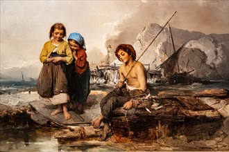 Domenico Induno: "Young Fishermen"