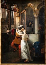 Francesco Hayez: "Romeo's last kiss to Juliet"