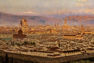 Brett, "View of Florence from Bellosguardo"