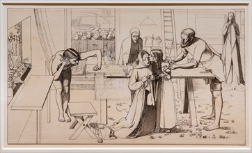 Millais, Study for "Christ in the house of his Parents"