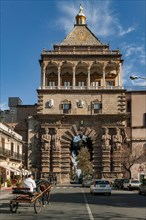 Palermo,  view of Porta Nuova