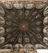 Parme, ancien couvent de San Paolo, chambre de l'Abbesse Giovanna da Piacenza ou de San Paolo, the vault
