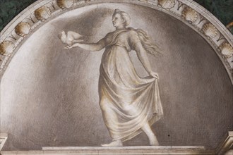 Parme, ancien couvent de San Paolo, chambre de l'Abbesse Giovanna da Piacenza ou de San Paolo, the vault