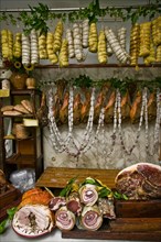 Butcher shop "Tagliavento" in Bevagna, Italie