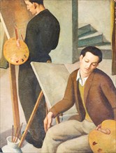 Leo Masinelli (1902-1983), "Two Painterst"