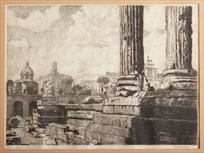 Augusto Baracchi (1878-1942), "Rome, The Forum of Augustus"