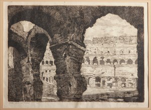 Augusto Baracchi (1878-1942), "Rome, the Coliseum Arches"
