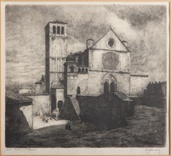 Augusto Baracchi (1878-1942), "Assisi, Basilica of St. Francis"