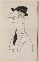 Mario Vellani Marchi (1895-1979), "Virile profile with bowler"